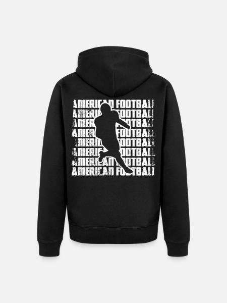 American Football Players - Unisex Premium Organic Zip Hoodie - black