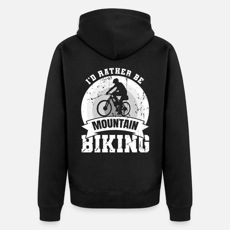 Je préfère faire du VTT - Veste à capuche bio Premium Unisexe - noir