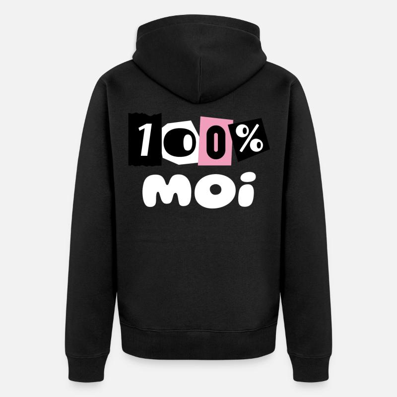 100% MOI - Veste à capuche bio Premium Unisexe - noir