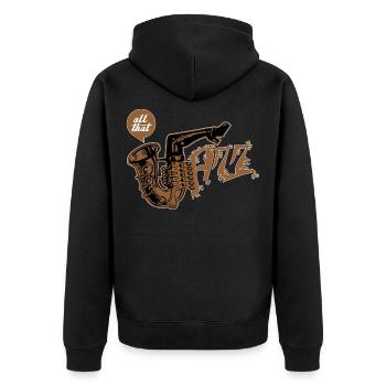 Tout ce jazz - Veste à capuche bio Premium Unisexe - noir - Dos - Nico (187cm)