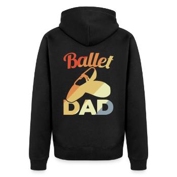 Papa de ballet - Veste à capuche bio Premium Unisexe - noir - Dos - Nico (187cm)