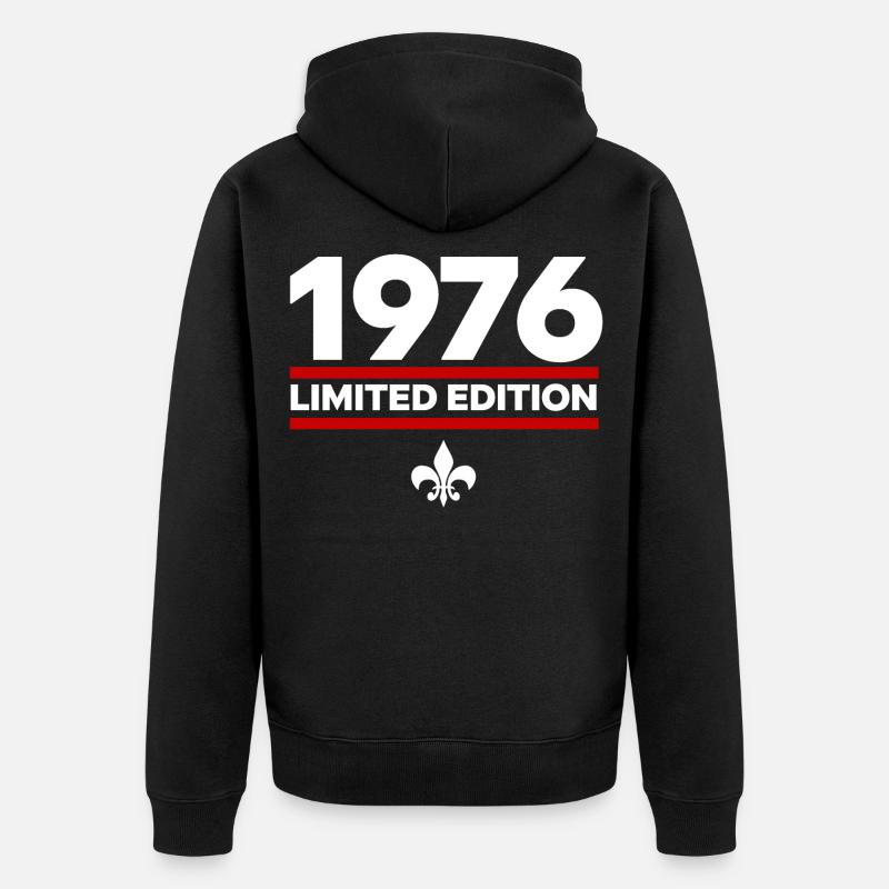 Édition limitée de 1976 - Veste à capuche bio Premium Unisexe - noir