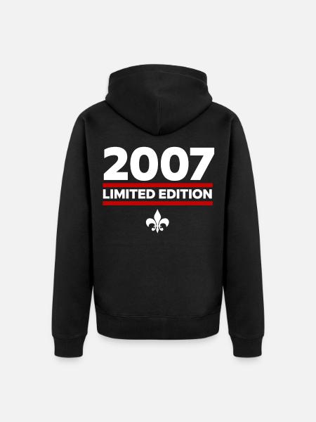 2007 Limited Edition - Unisex Premium Organic Zip Hoodie - black
