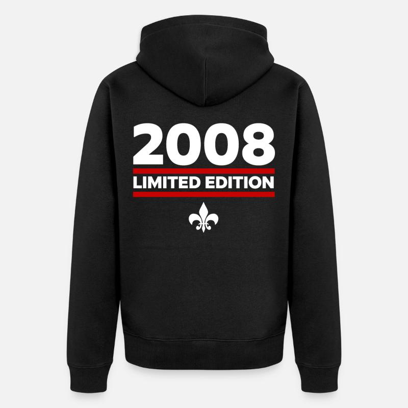 Édition limitée 2008 - Veste à capuche bio Premium Unisexe - noir