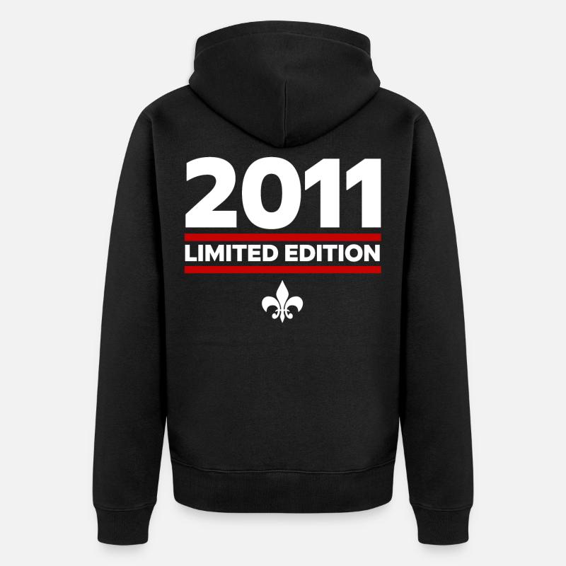 2011 Limited Edition - Unisex Premium Bio Zip Hoodie - Schwarz