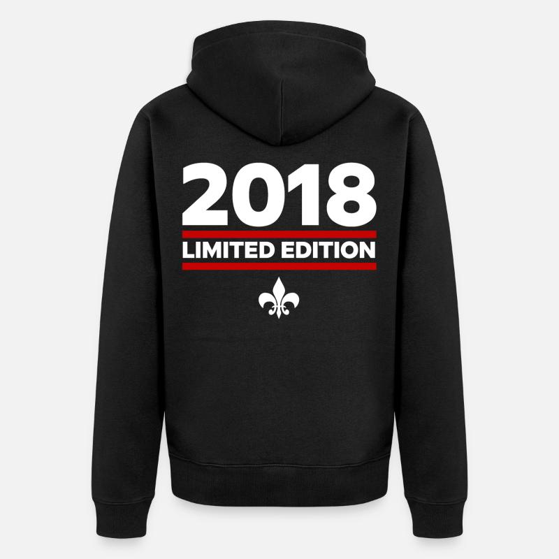 Édition limitée 2018 - Veste à capuche bio Premium Unisexe - noir