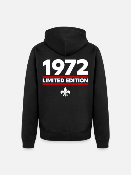 Édition limitée de 1972 - Veste à capuche bio Premium Unisexe - noir