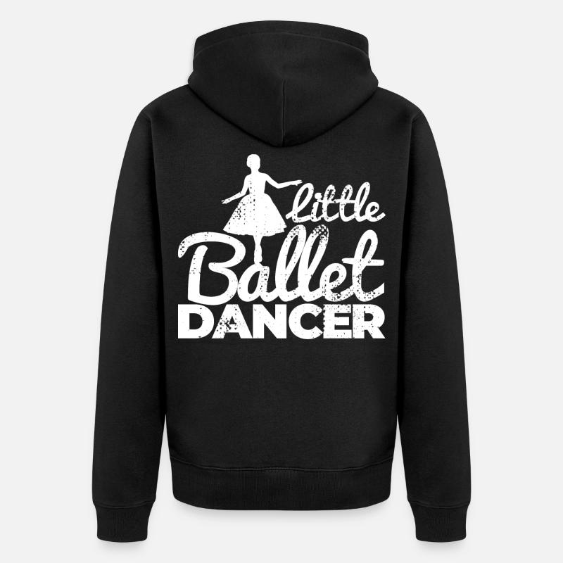 Petite danseuse de ballet - Veste à capuche bio Premium Unisexe - noir