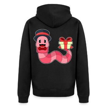 Forfait Worm Groom Mariage - Veste à capuche bio Premium Unisexe - noir - Dos - Nico (187cm)