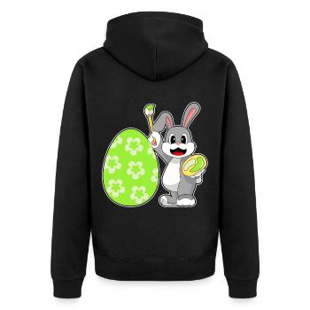 Coloriage de Pâques de Bunny - Veste à capuche bio Premium Unisexe - noir - Dos - Nico (187cm)