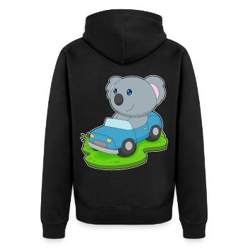 Voiture Koala - Veste à capuche bio Premium Unisexe - noir - Dos - Nico (187cm)