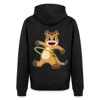 Meerkat Fitness Gymnastique Sports - Veste à capuche bio Premium Unisexe - noir - Dos - Nico (187cm)
