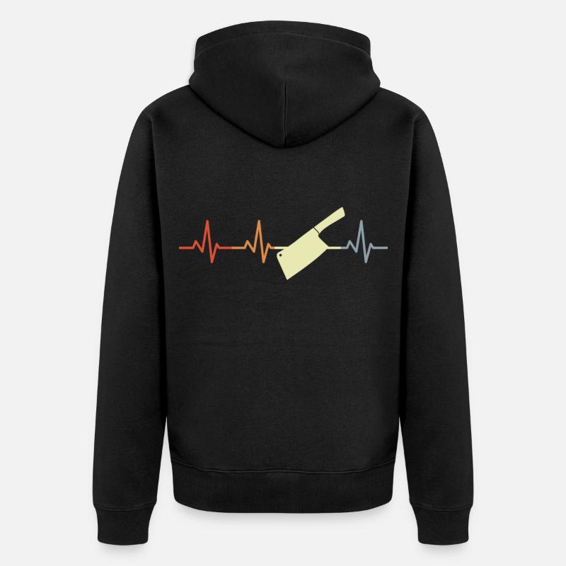 Palpitations du couperet - Veste à capuche bio Premium Unisexe - noir