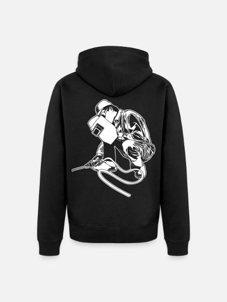 Soudeur - Veste à capuche bio Premium Unisexe - noir