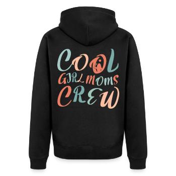 Cool Boy Moms Crew – Conception de la Vie de Maman - Veste à capuche bio Premium Unisexe - noir - Dos - Nico (187cm)