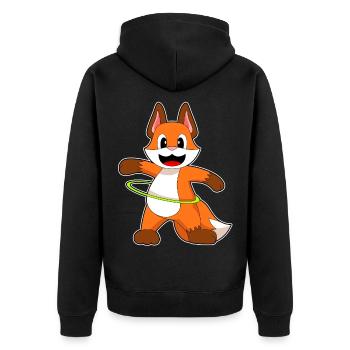 Gymnastique d’entraînement Fox Fitness Hoop - Veste à capuche bio Premium Unisexe - noir - Dos - Nico (187cm)