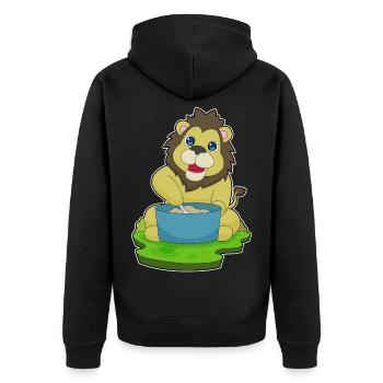 Lion Cook Cuisinière Cuisson de la Cuisson - Veste à capuche bio Premium Unisexe - noir - Dos - Nico (187cm)