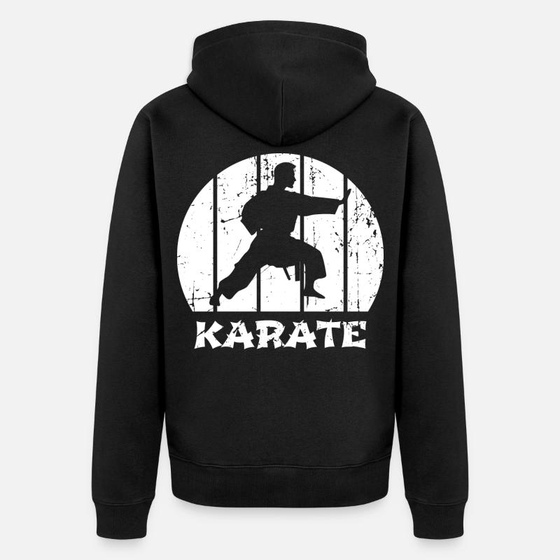 Karatéka - Veste à capuche bio Premium Unisexe - noir