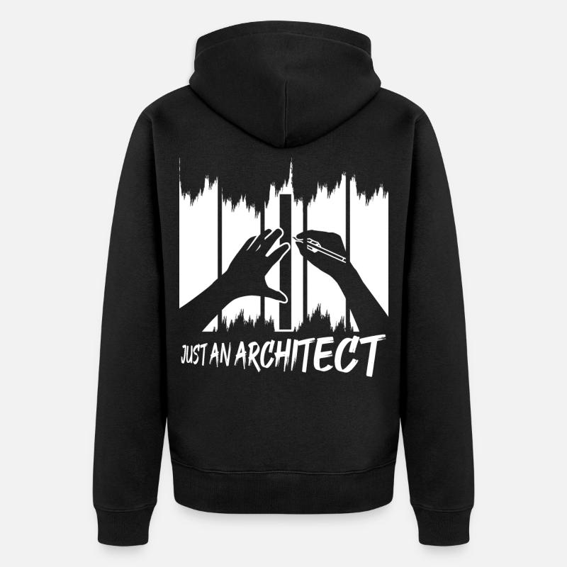 Un seul architecte - Veste à capuche bio Premium Unisexe - noir