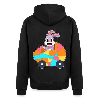 Voiture de Pâques Bunny - Veste à capuche bio Premium Unisexe - noir - Dos - Nico (187cm)