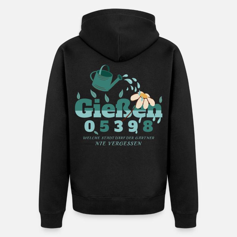 Giessen, Hesse - Veste à capuche bio Premium Unisexe - noir