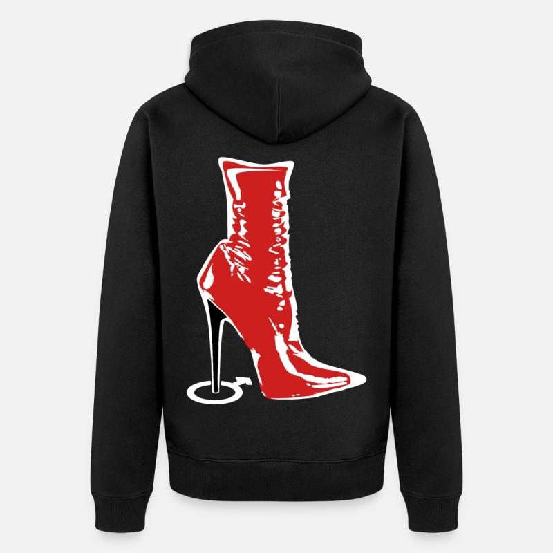 Bottes de Maîtresse - Veste à capuche bio Premium Unisexe - noir