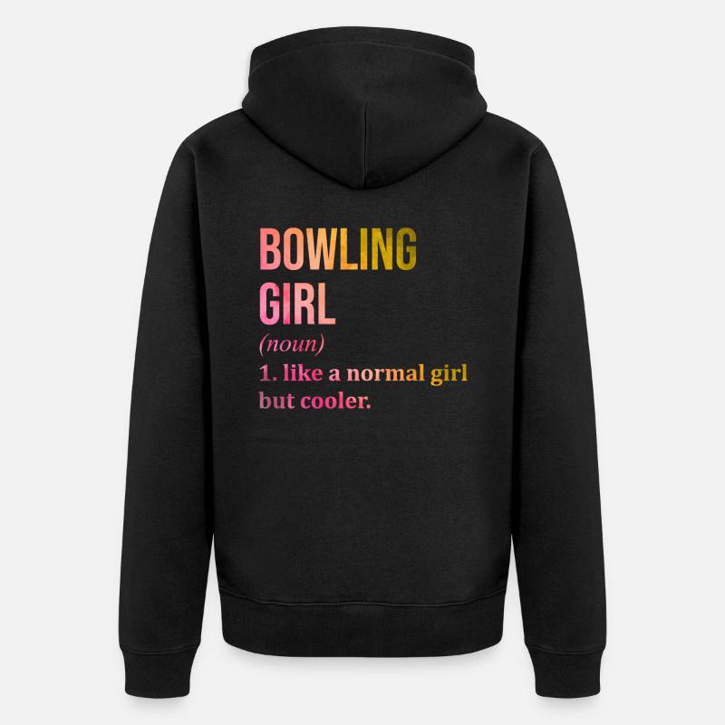 bowling - Veste à capuche bio Premium Unisexe - noir