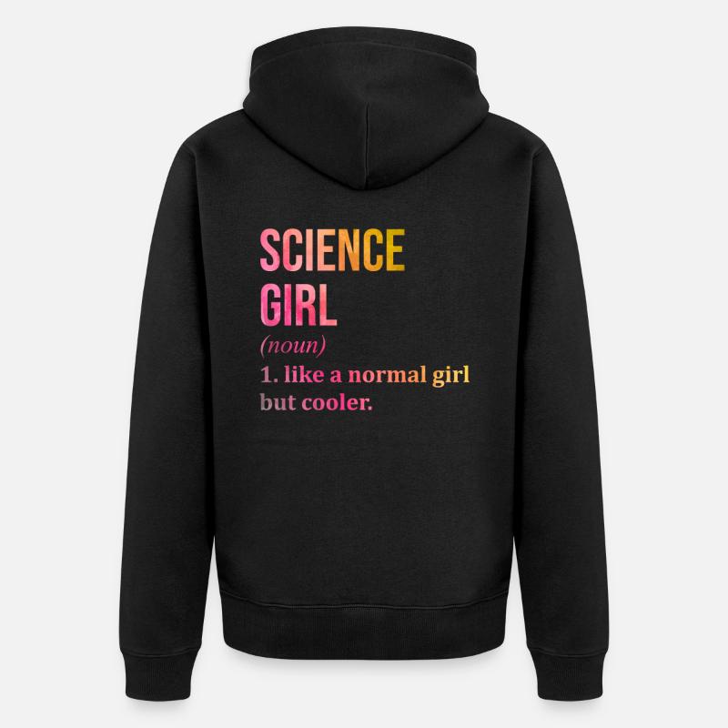 science - Veste à capuche bio Premium Unisexe - noir