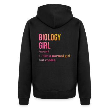 biologie - Veste à capuche bio Premium Unisexe - noir - Dos - Nico (187cm)