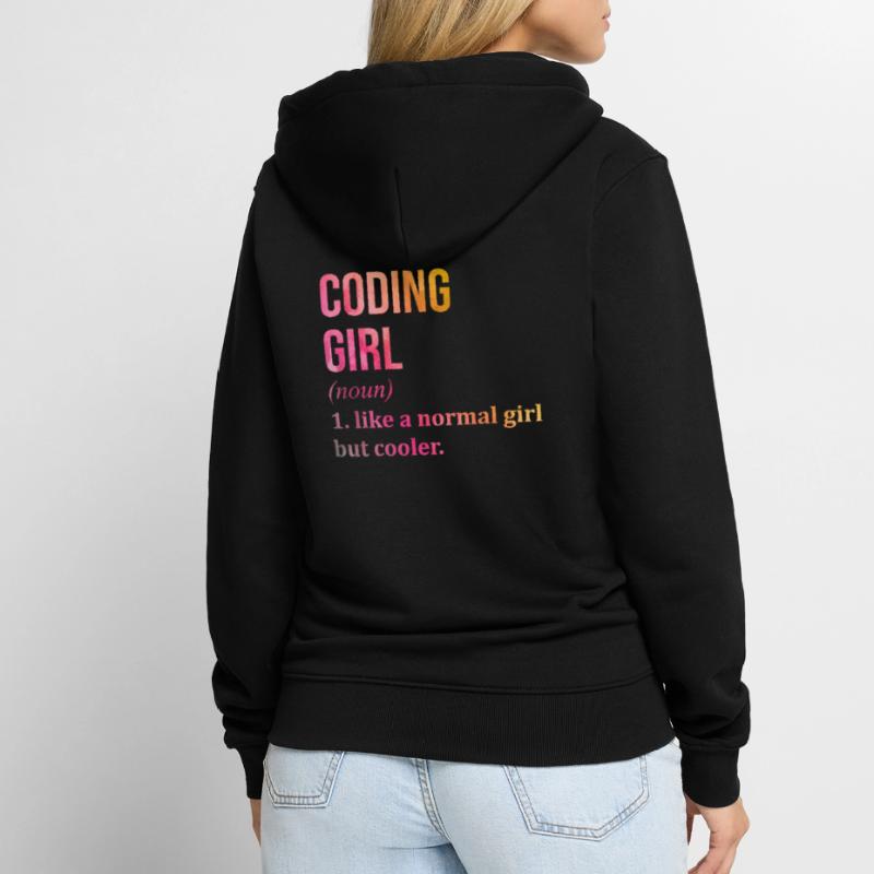Coding Unisex Premium Organic Zip Hoodie