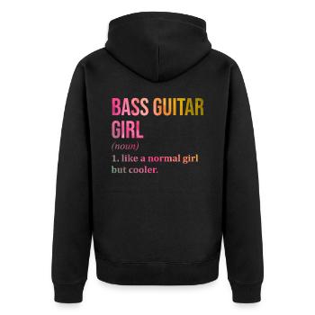 basse - Veste à capuche bio Premium Unisexe - noir - Dos - Nico (187cm)