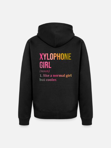 Xylophone Xylophone Xylophone - Veste à capuche bio Premium Unisexe - noir