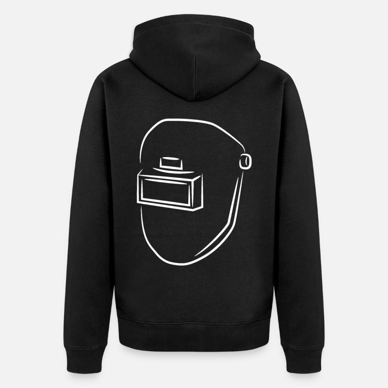 Masque de soudage - Veste à capuche bio Premium Unisexe - noir