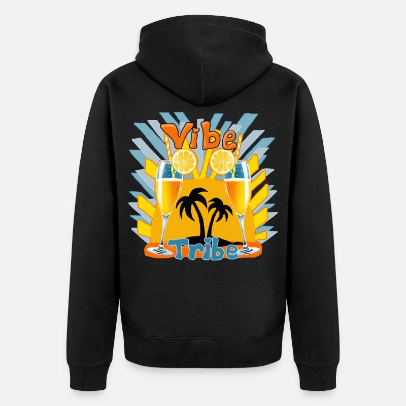 C’est l’heure de la - Veste à capuche bio Premium Unisexe - noir