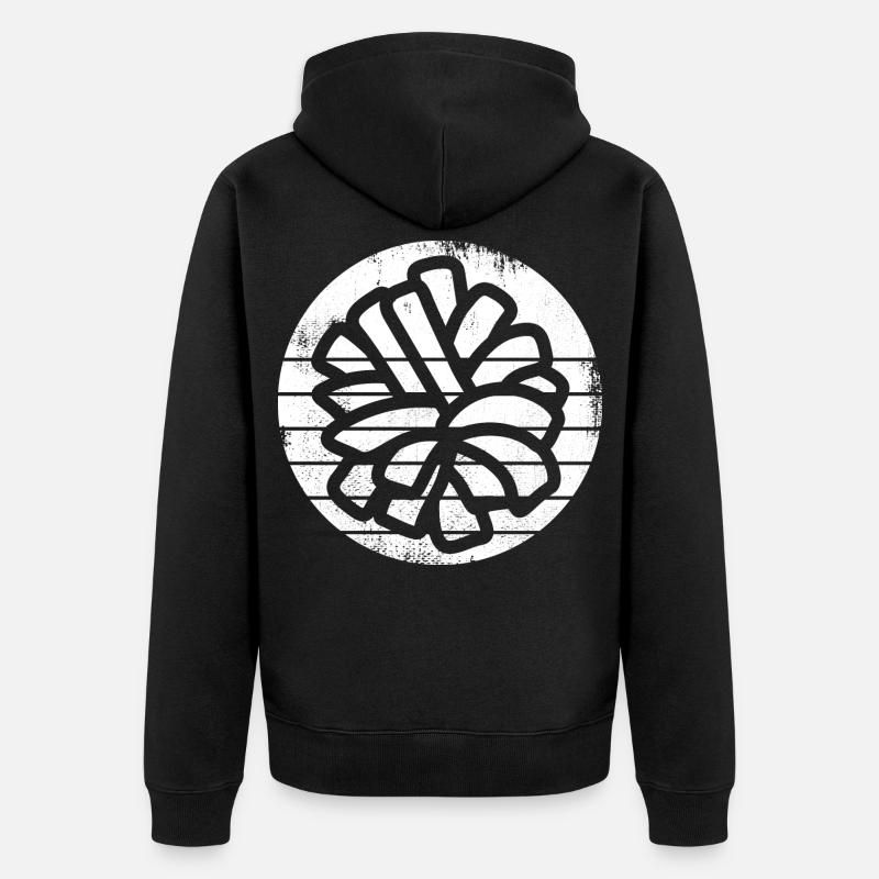 Cheerleader Pompons - Unisex Premium Bio Zip Hoodie - Schwarz