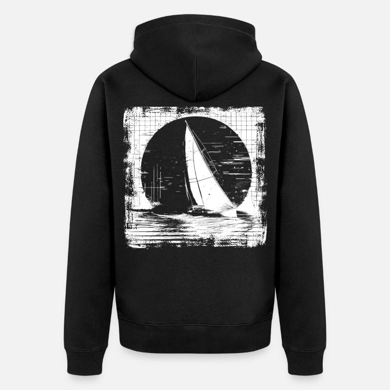 Voile - Veste à capuche bio Premium Unisexe - noir