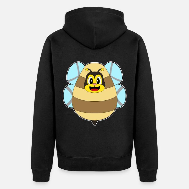 Oeuf de Pâques abeille - Veste à capuche bio Premium Unisexe - noir