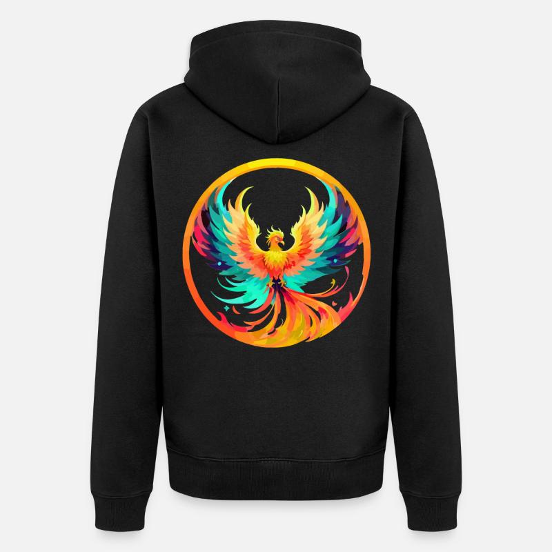 Phoenix Phönix - Veste à capuche bio Premium Unisexe - noir