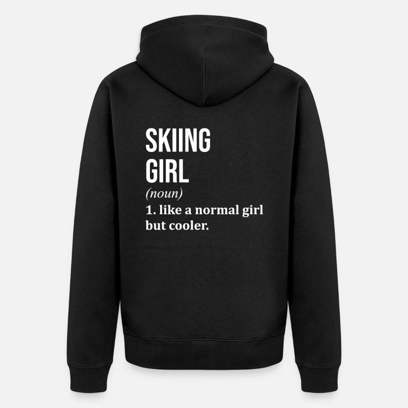 Ski - Veste à capuche bio Premium Unisexe - noir