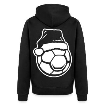 Noël de handball - Veste à capuche bio Premium Unisexe - noir - Dos - Nico (187cm)