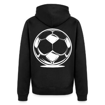 Football - Veste à capuche bio Premium Unisexe - noir - Dos - Nico (187cm)