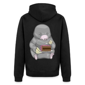 Gâteau Mole - Veste à capuche bio Premium Unisexe - noir - Dos - Nico (187cm)