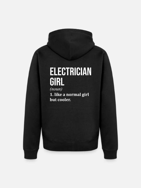 Electrician Electrician Electrician - Unisex Premium Organic Zip Hoodie - black