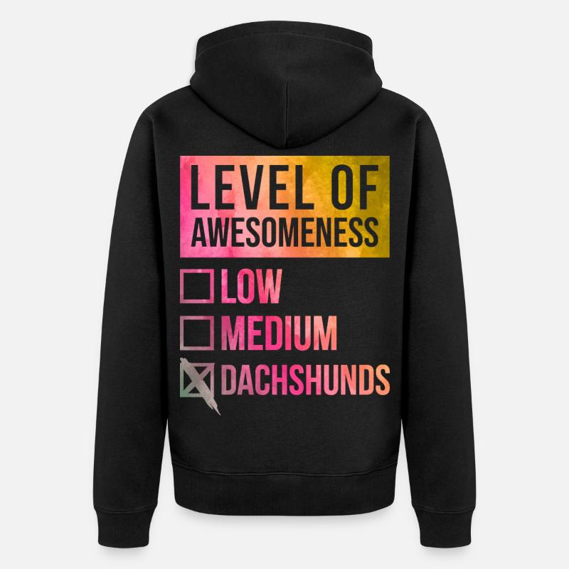 Teckel - Veste à capuche bio Premium Unisexe - noir