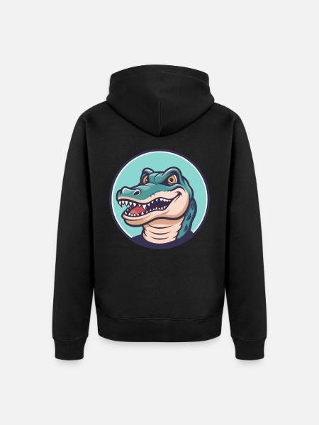 =ERSATZ($K$13702,"[x]",$D13702) - Unisex Premium Bio Zip Hoodie - Schwarz