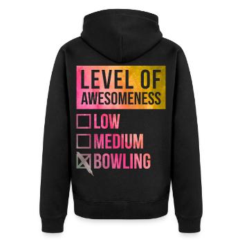 bowling - Veste à capuche bio Premium Unisexe - noir - Dos - Nico (187cm)