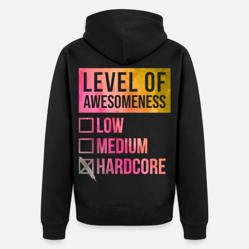 Hardcore - Veste à capuche bio Premium Unisexe - noir