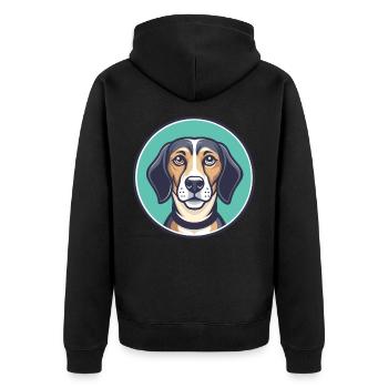 Canarien Warren Chien Chien Race Dessin Animé Kawaii Pet - Veste à capuche bio Premium Unisexe - noir - Dos - Nico (187cm)