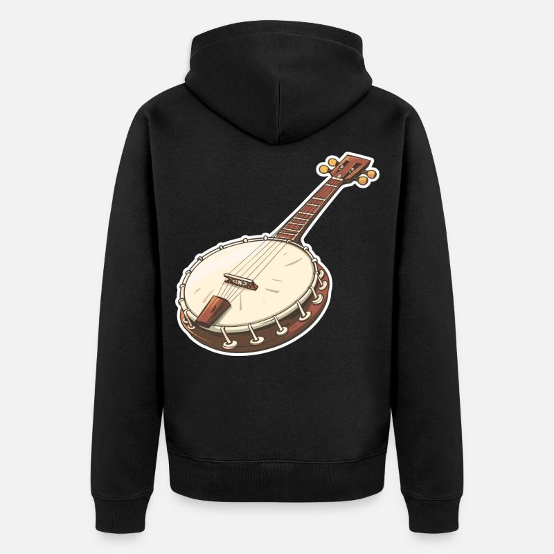 Graphiques Banjo - Veste à capuche bio Premium Unisexe - noir