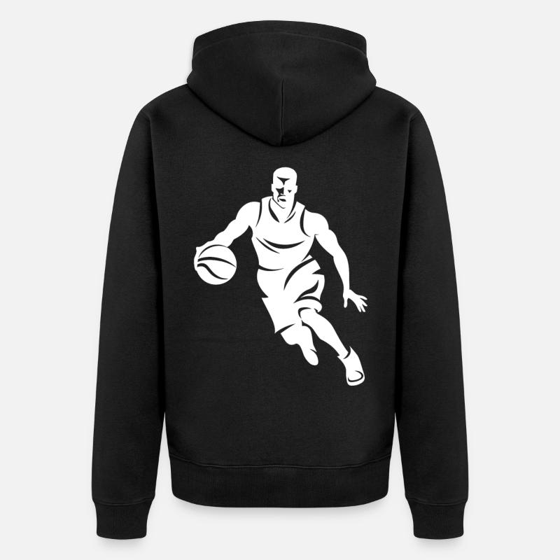 Basketteur - Veste à capuche bio Premium Unisexe - noir